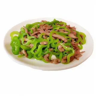 ternera con pimientos verdes