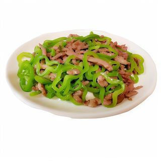 ternera con pimientos verdes