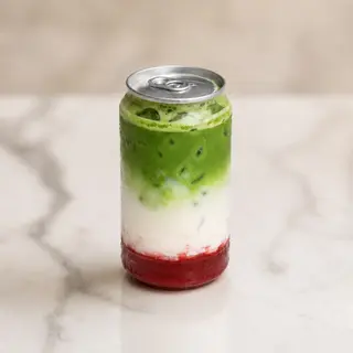 Iced Matcha Strawberry Latte