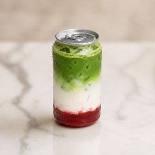 Iced Matcha Strawberry Latte