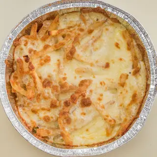 Patatas Fritas con Queso y Bacón al Horno  