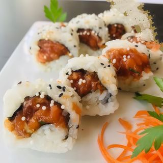 87. Roll De Salmón Crujiente (8 Uds.)