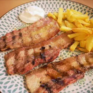 Ración De Panceta Con Patatas