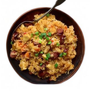 Arroz frito con ternera y curry