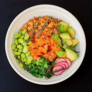 125. Tartar De Salmón Poke Bowl (1 Lt.)