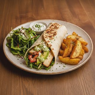 Wrap de tofu y verduras