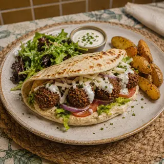Pita de falafel