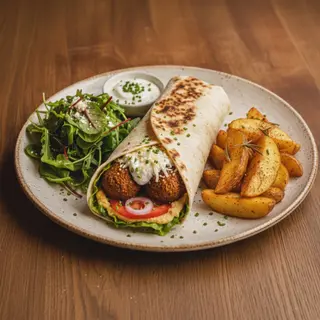 Wrap de falafel