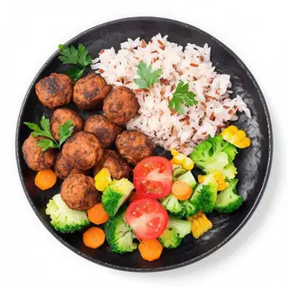 Ensalada De Falafel Y Arroz