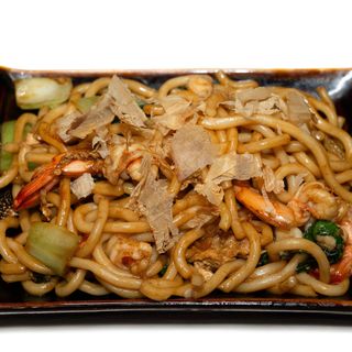 Tallarines "Udón" con Gambas