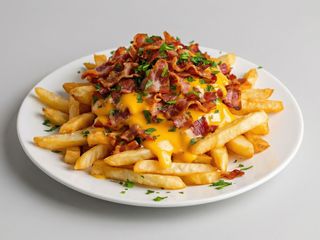 Papas con bacon y mozarella