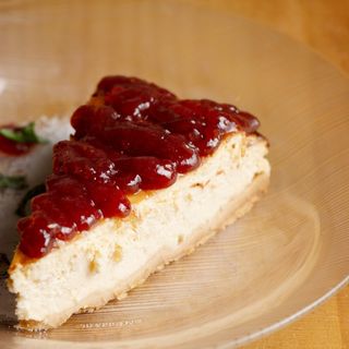 Tarta de queso y frambuesa