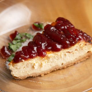 Tarta de queso y frambuesa sin gluten