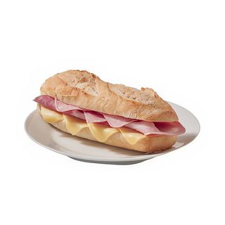Tostada de jamón y queso