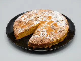 Bizcocho de zanahoria, frutos secos