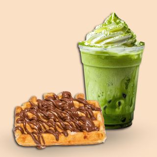 Gofre + Bebida helada (Frappe/ Smoothie/ Batido helado)