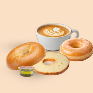 Bagel tostado + Café 280ml + Duffin