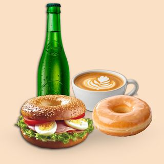 Bagel + Bebida + Café + Duffin