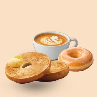 Bagel con mantequilla + Café (280ml) + Duffin