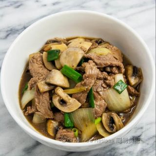 Cerdo con champiñón