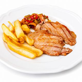 Lomo con pimientos