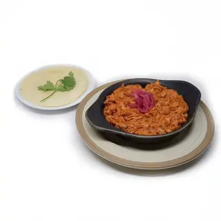 Cazuelita de Cerdo Pibil con Queso