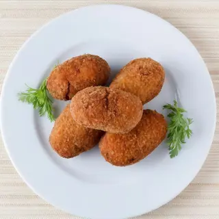 Doble ración de croquetas de jamón caseras (12 uds.)