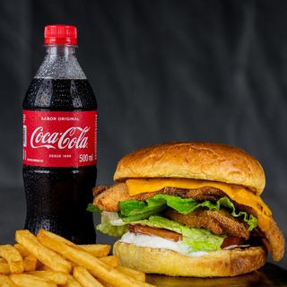 SK BURGER+ patatas +Coca Cola pet 500ml