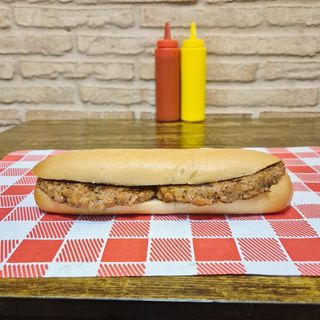 Bocadillo de hamburguesa picante de cerdo