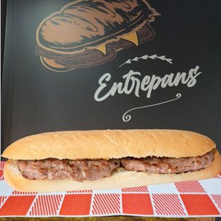 Bocadillo de hamburguesa de cerdo