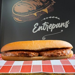 Bocadillo de hamburguesa picante