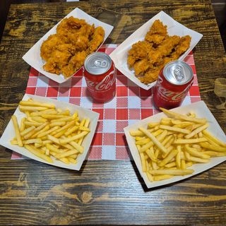 Menú 12 tiras de pollo crispy