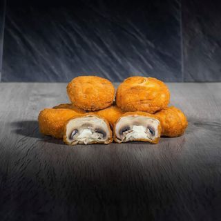 Champiñones rellenos de queso