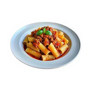 Rigatoni a la boloñesa