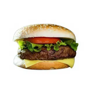 Hamburguesa de ternera con queso