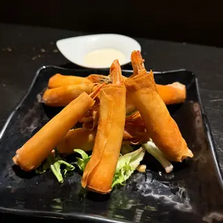 Langostinos Envueltos en Fina Lamina Crujiente