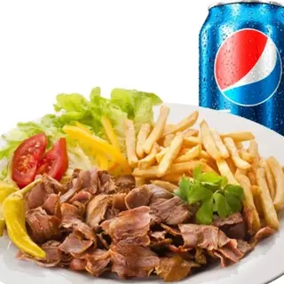 Menu  Plato kebab solo carne