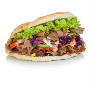 Pita solo carne  ques0  ternera