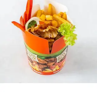Box kebab solo carne  con salas