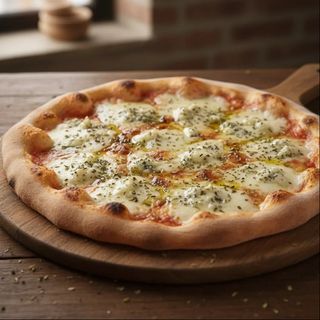 Pizza Cuatro Queso Mediana/Familiar