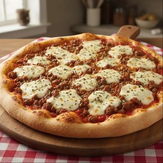 Pizza Carne Picada Mediana/Familiar