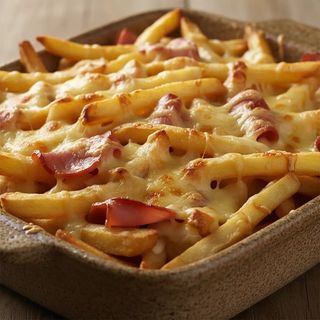 Patatas Gratinadas con Jamon de Pollo