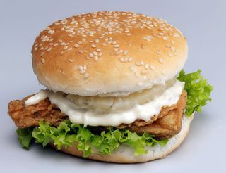 hamburguesa de pollo