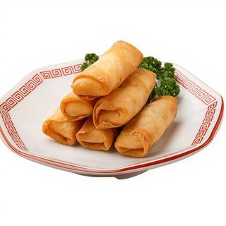 2 rollos de primavera y arroz 3 delicias