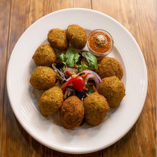 Plato de falafel