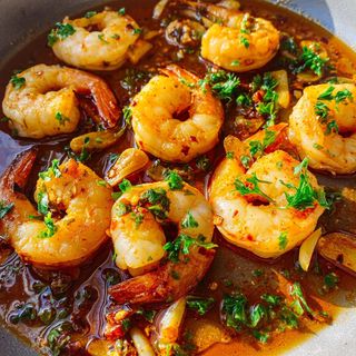 Gambas senyoret al ajillo