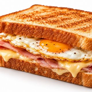 Sándwich volcán mixto con huevo