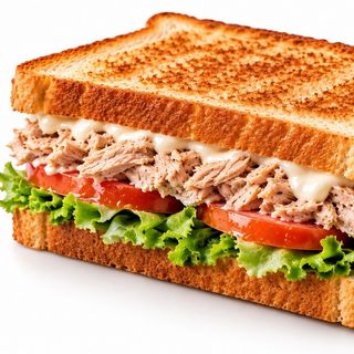 sándwich vegetal de atún
