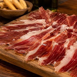 pizarra de jamón al corte