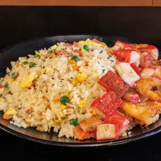 Arroz 3 Delicias con mariscos
